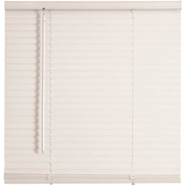 TruTouch White Cordless Light Filtering Vinyl Mini Blinds with 1 in. Slats 47 in. W x 72 in. L